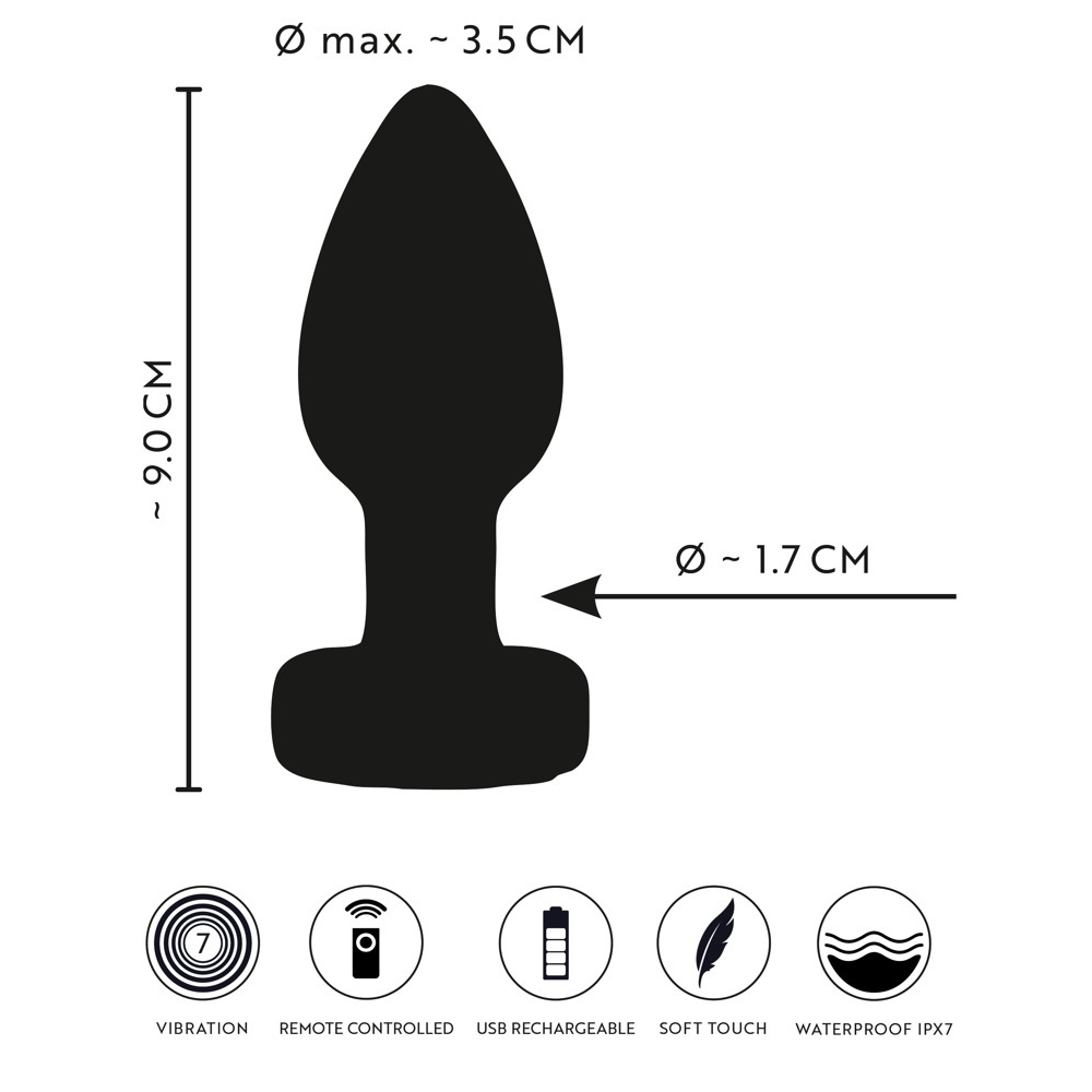 RC Flashing Plug Anal me Vibrim - Figura 4