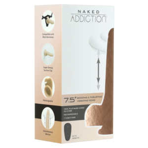 Dildo me vibrim Naked Addiction 19cm