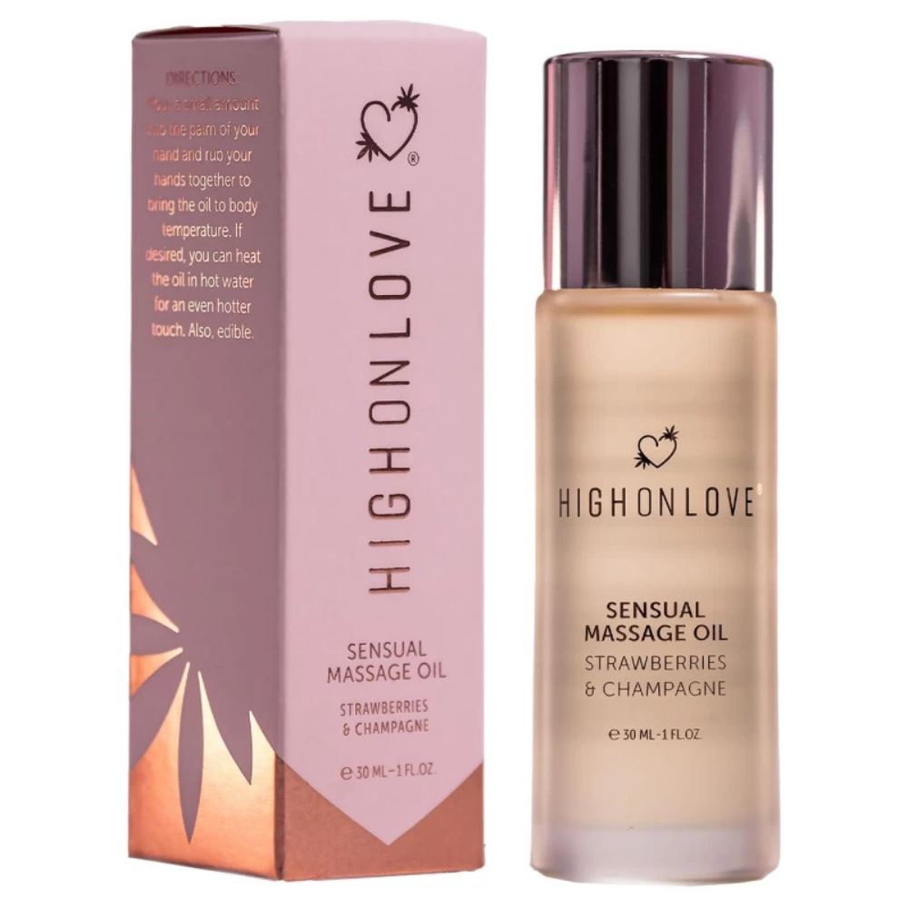 HighOnLove Vaj Masazhi Strawberries and Champagne Mini 30 ml - Figura 2
