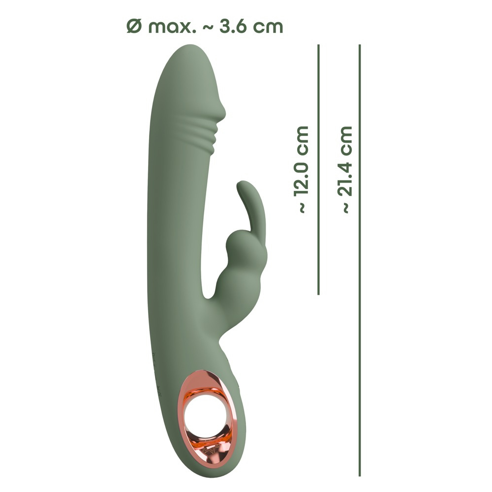 Vibrator Slim Rabbit Olive - Figura 6