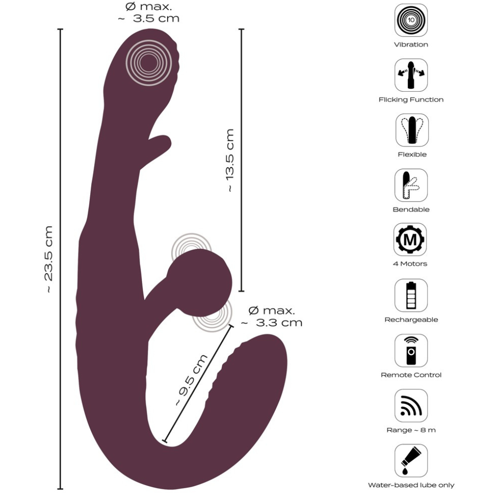 RC Strapless Strap-On With Flicking Tongue - Image 4