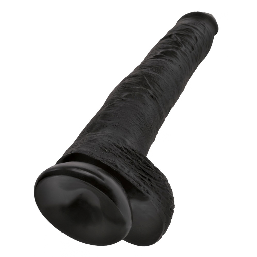 Dildo King Cock with Balls 14” Dark - Figura 3